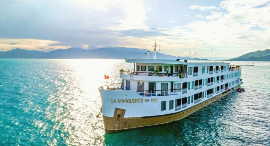 RV La Marguerite cruise through Mekong river