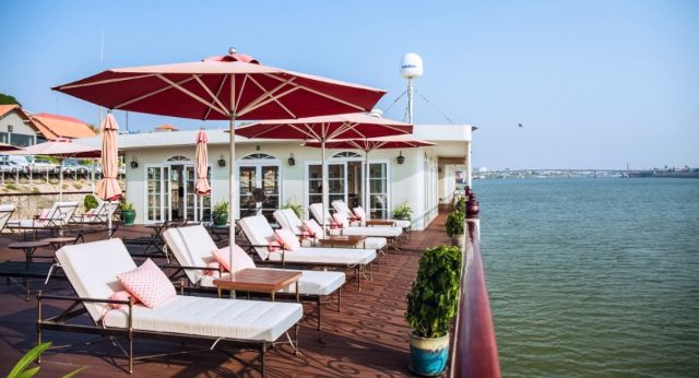 Sundeck with best view Mekong river