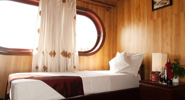 A cosy corner of deluxe cabin