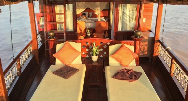Relax in lower sundeck