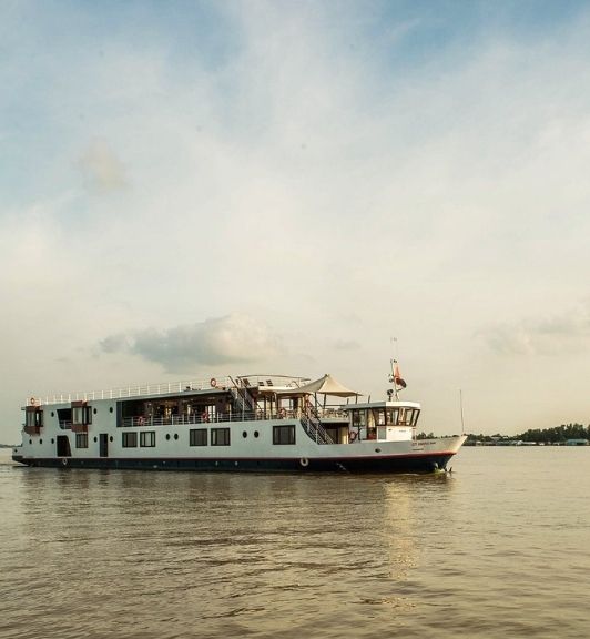 Mekong Eyes Explorer Cruise Boat In Mekong River