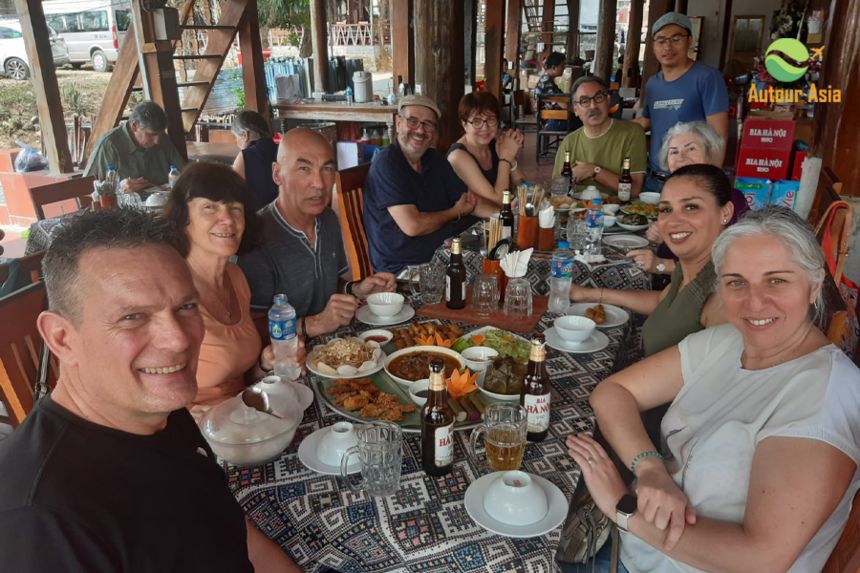 Enjoy a traditional Vietnamese meal