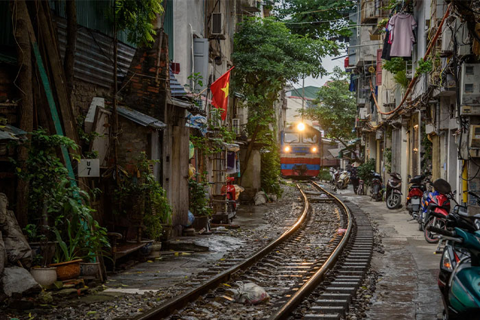 Train street Vietnam