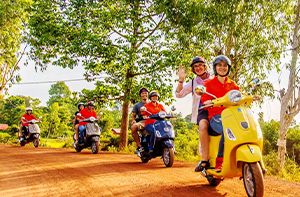 Phnom Krom Sunrise – Floating Village – Countryside Tour By Scooter – Village Cooking Class (B; L; D)