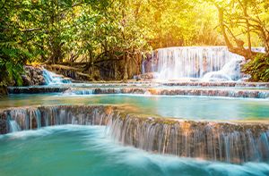 LUANG PRABANG – BUDDHA PAK OU CAVE - KUANG SI WATERFALL (B)
