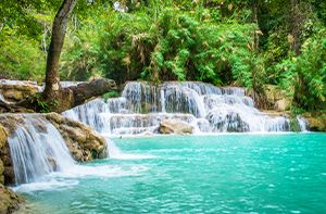 LUANG PRABANG – ELEPHANT VILLAGE – KUANG SI FALLS (B)