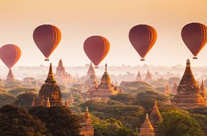 Yangon - Nyaung Oo - Bagan (B/L)