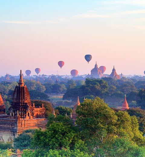 Bagan Hot Air Balloon Ride within 45 minutes