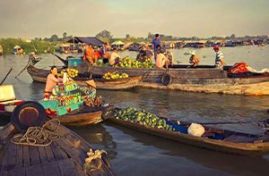 Long Xuyen Floating Market – Cau Ke ​
