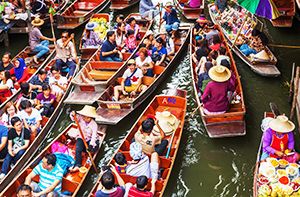 Bangkok - Floating Market - Bike Ride - Best Time For Kids