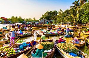 Can Tho - Cai Rang Floating Market - Chau Doc (B ; L) (130km - 3h)