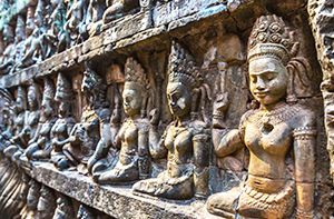 Visit Of Angkor Thom - Bayon Temple - Terrace Of The Elephants - Angkor Wat Temple (B; L)
