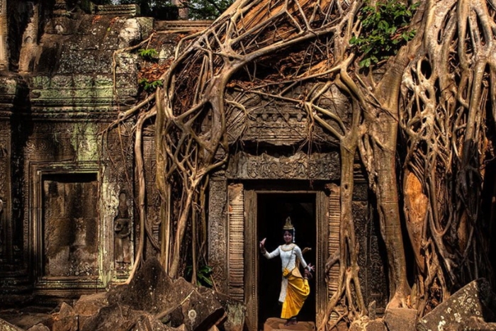 Ta Prohm attracts tourists with its mysterious character