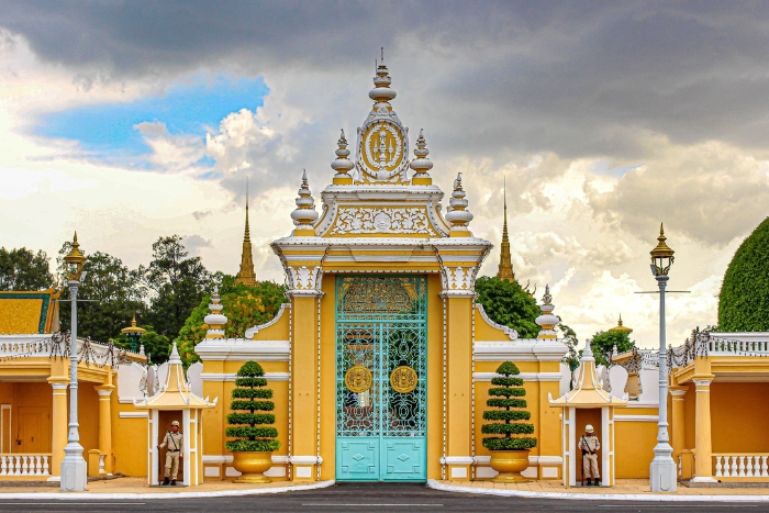 Visit the Royal Palace in Phnom Penh during a week in Cambodia