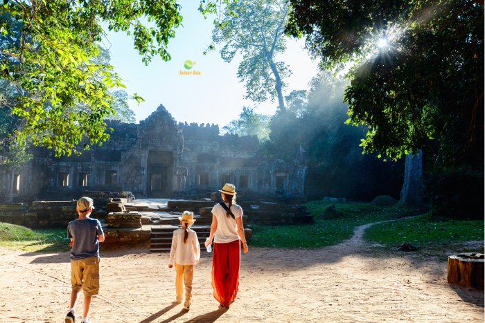 With interesting activities in 2-week family trip to Cambodia