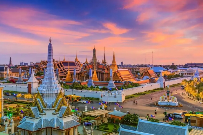 The Royal Palace of Thailand, the jewel of the capital Bangkok