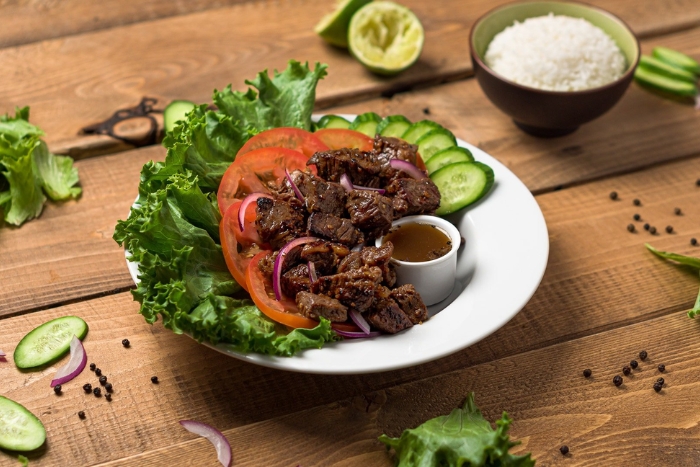 Lok Lak Beef with Kampot Pepper