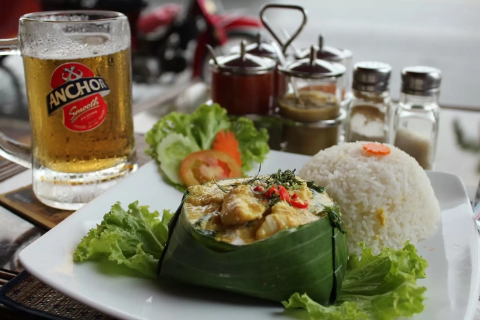 Fish amok, considered one of the national dishes of Cambodia is also a specialty in Battambang