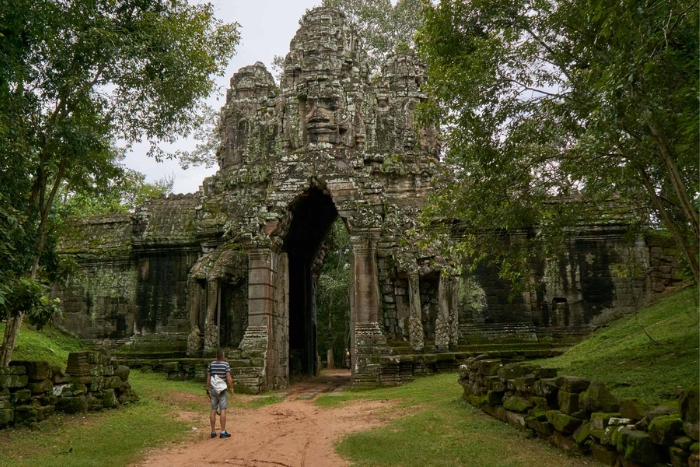 Why is Angkor Thom essential on a Cambodia 15 days itinerary?