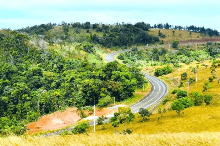 Golden hills and clear skies in Mondulkiri’s dry season