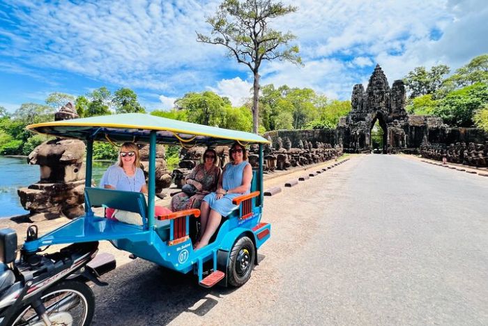 The tuk-tuk is ideal for exploring Angkor