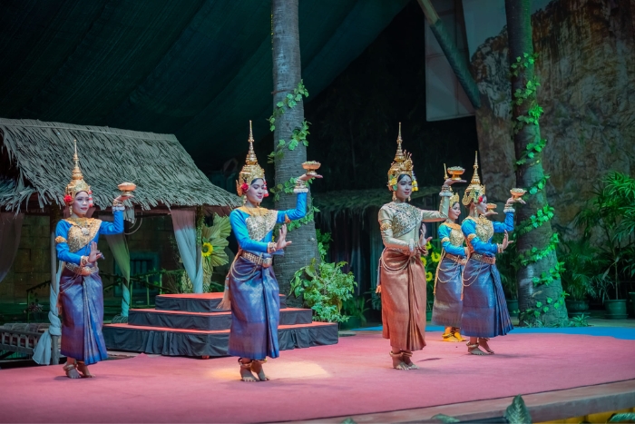 Apsara dance show when visiting Siem Reap in January