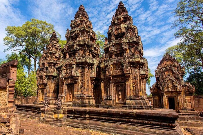 Banteay Srei in Angkor Temple Complex 