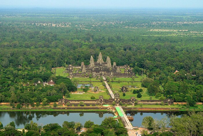 Panorama of Angkor Temple Complex