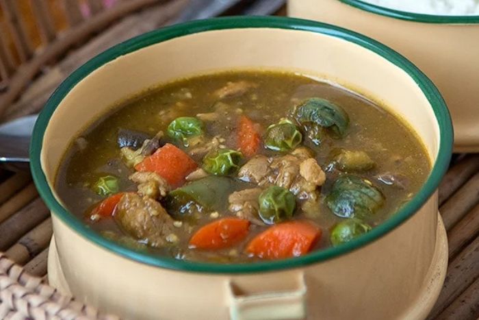 Samlor korko soup – a special Cambodian dish