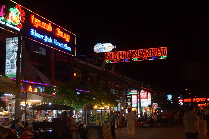 Night market in Siem Reap