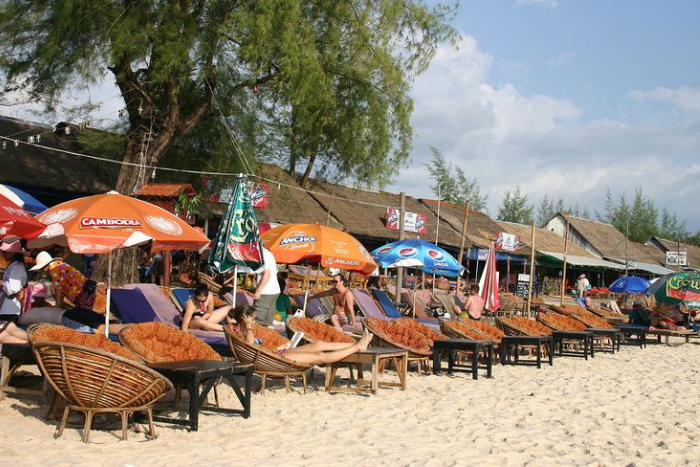 Don’t miss ordering a beer at the beach - one of the best things to do in Sihanoukville