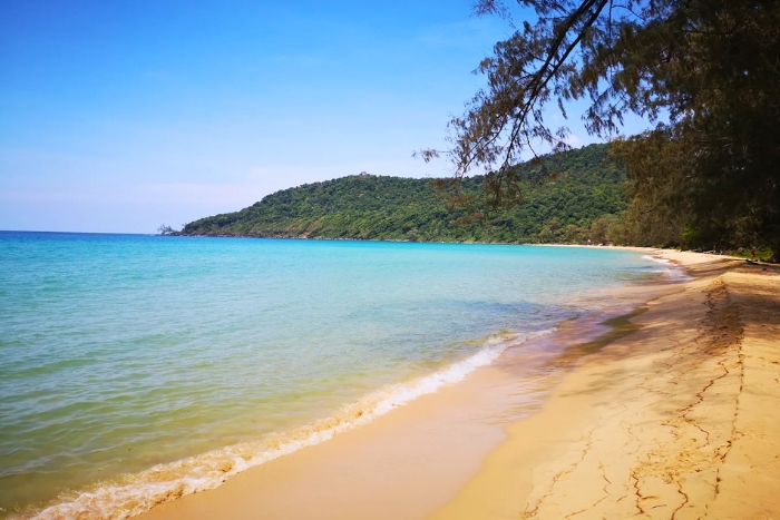 Peaceful beach view of Koh Rong Samloem