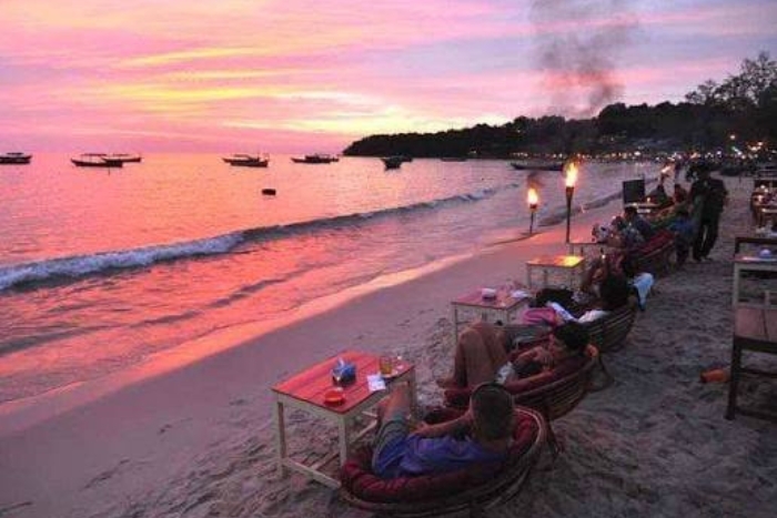 Sunset at Serendipity Beach, Sihanoukville