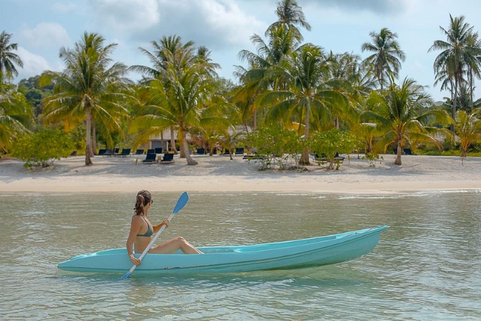 What to do in Sihanoukville? Sea kayaking offers a peaceful experience