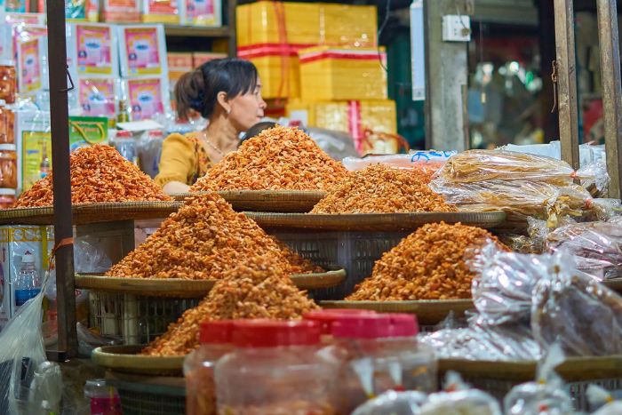 Phsar Leu Market at Sihanoukville