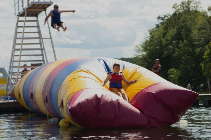 Blob Jumping, one of the exciting water games in Koh Rong