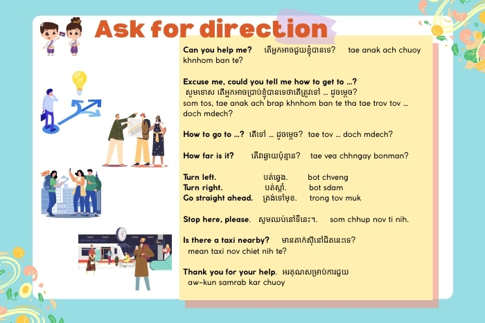 Some phrases about ask for direction for you !