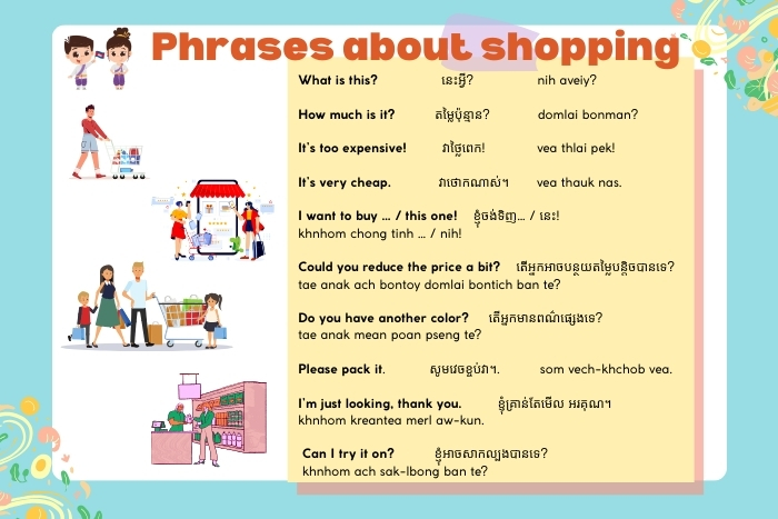 Some phrases about shopping for you !
