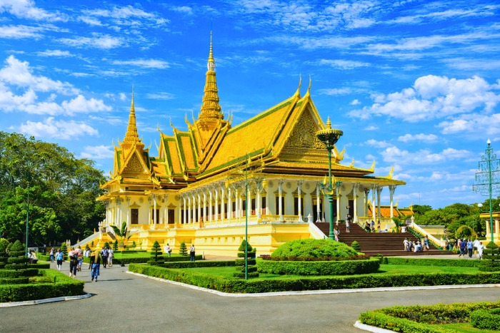 The Royal Palace of Phnom Penh - A cultural symbol of a sunny destination in Cambodia in March