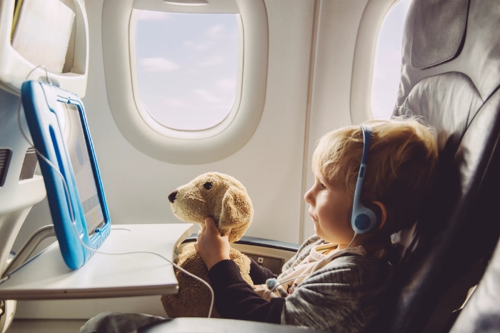 Bring a tablet or headphones for entertainment during long flights