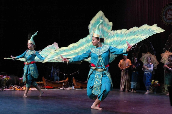 Traditional dance of Kola people, one of the ethnic minorities in Cambodia 