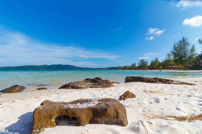 Smaller and more peaceful Koh Rong Samloem is a great choice in Cambodia in February