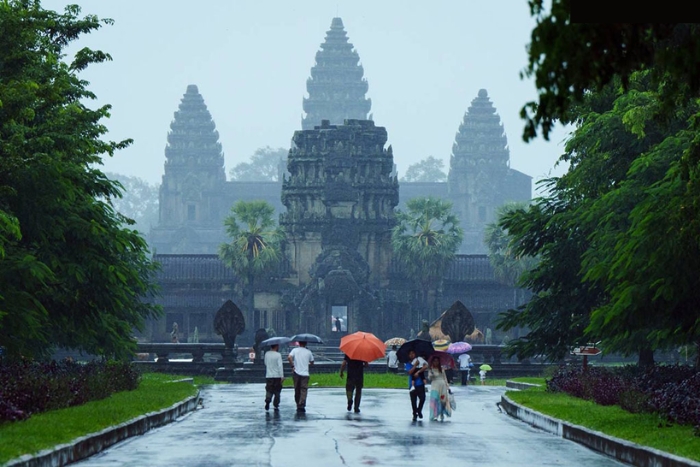 Avoid rainy season in Cambodia