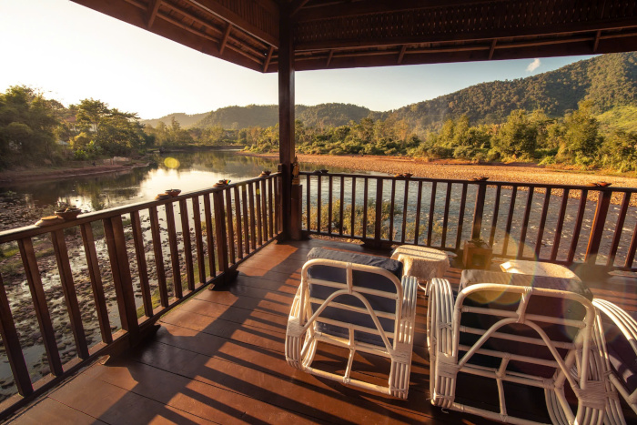 Enjoy the soothing atmosphere of Muong La Hot Spring, no matter the weather in Laos 3 weeks.