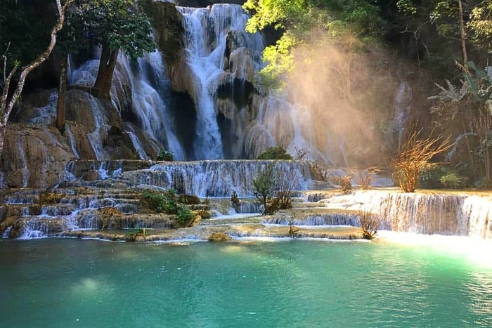 Kuang Si Falls - budget travel in Laos