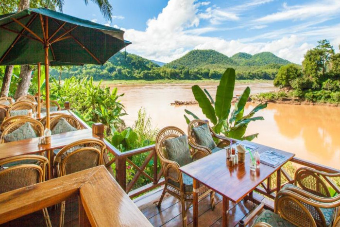 Mekong Riverview Hotel, one of the 3-star hotels in Luang Prabang, boasts stunning Mekong views.