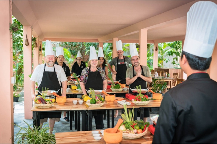 Join cooking class in your Laos Vietnam Cambodia 30 days trip