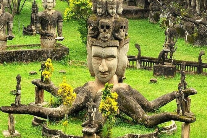 Exploring Buddha Park with Kids