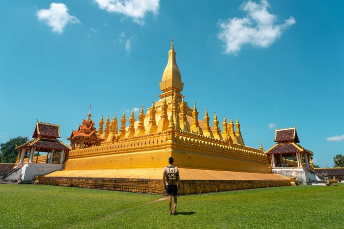 Discovering Pha That Luang with the Family