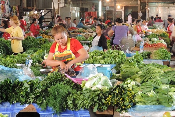 The markets of Vientiane